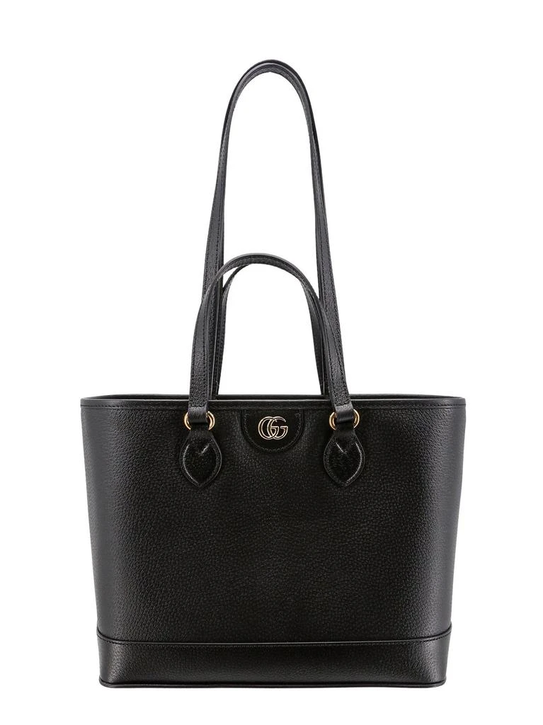 商品Gucci|Leather shoulder bag with metal GG logo,价格¥11012,第1张图片