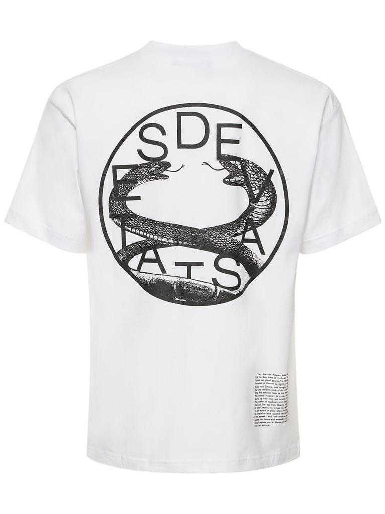 Serpents Printed Cotton Jersey T-shirt商品第2张图片规格展示