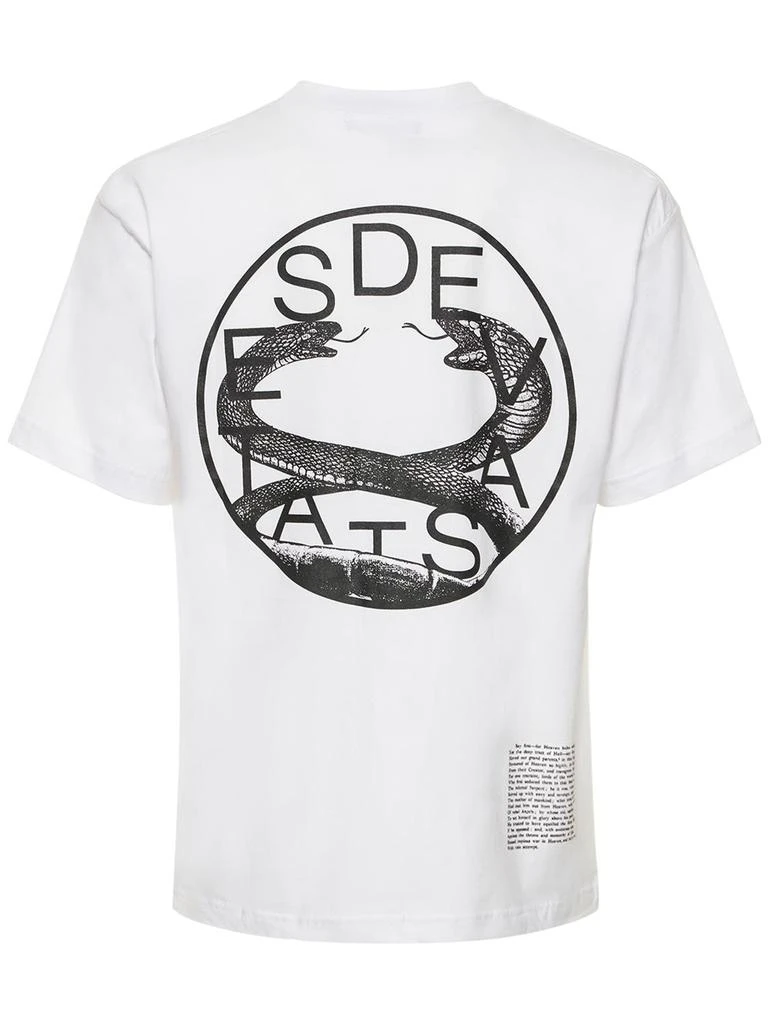 商品DEVA STATES|Serpents Printed Cotton Jersey T-shirt,价格¥222,第1张图片