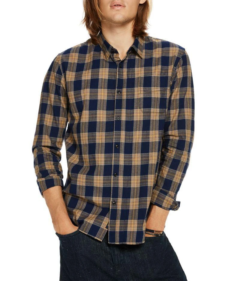 商品Scotch & Soda|Plaid Long Sleeve Button-Down Slim Fit Shirt,价格¥275,第1张图片