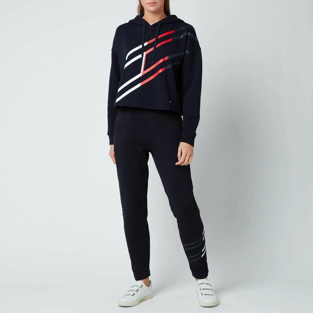 商品Tommy Hilfiger|Tommy Sport Women's Regular Flag Graphic Jogging Bottoms - Desert Sky,价格¥291,第3张图片详细描述