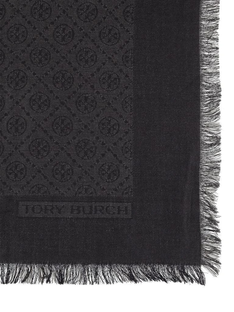 商品Tory Burch|Monogram Wool & Silk Traveler Scarf,价格¥2099,第2张图片详�细描述