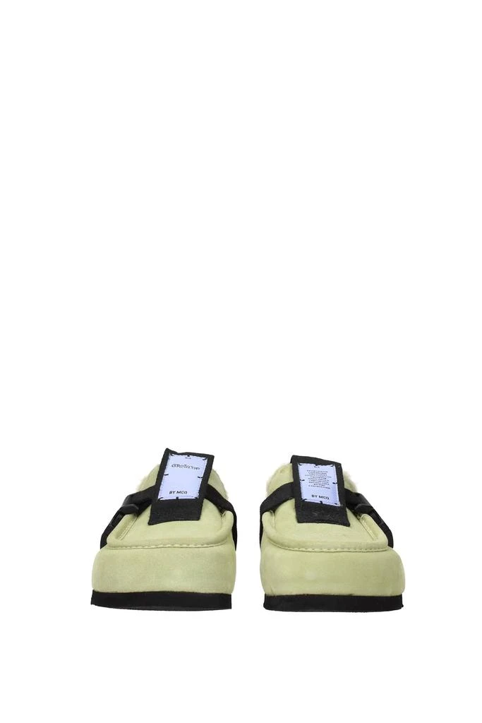 商品Alexander McQueen|Slippers and clogs mcq Suede Green,价格¥987,第3张图片详细描述