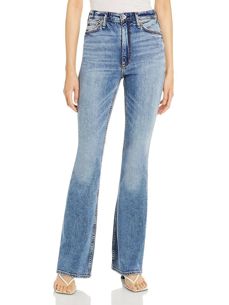 商品Rag & Bone|Casey Womens High Rise Stretch Flare Jeans,价格¥590,第1张图片