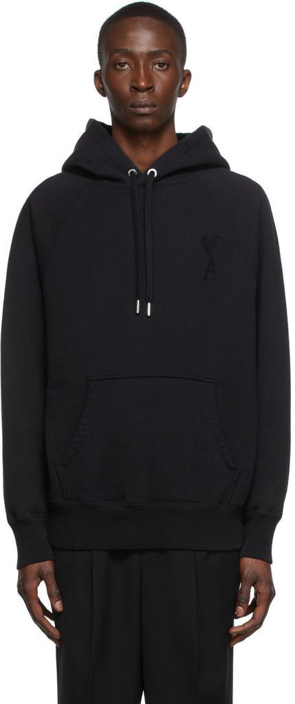 商品AMI|Black Ami De Cœur Hoodie,价格¥2864,第1张图片