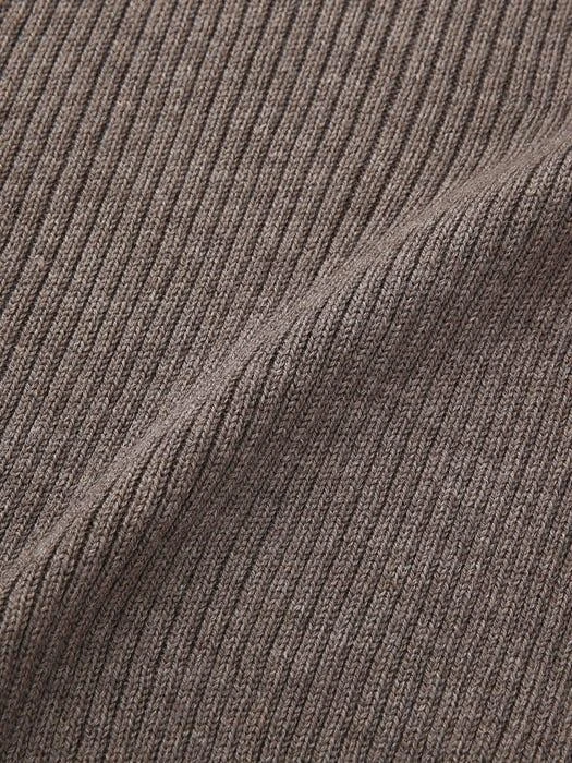 商品MAISONMARAIS|Ribbed Knit Vest - Cocoa,价格¥1046,第3张图片详细描述