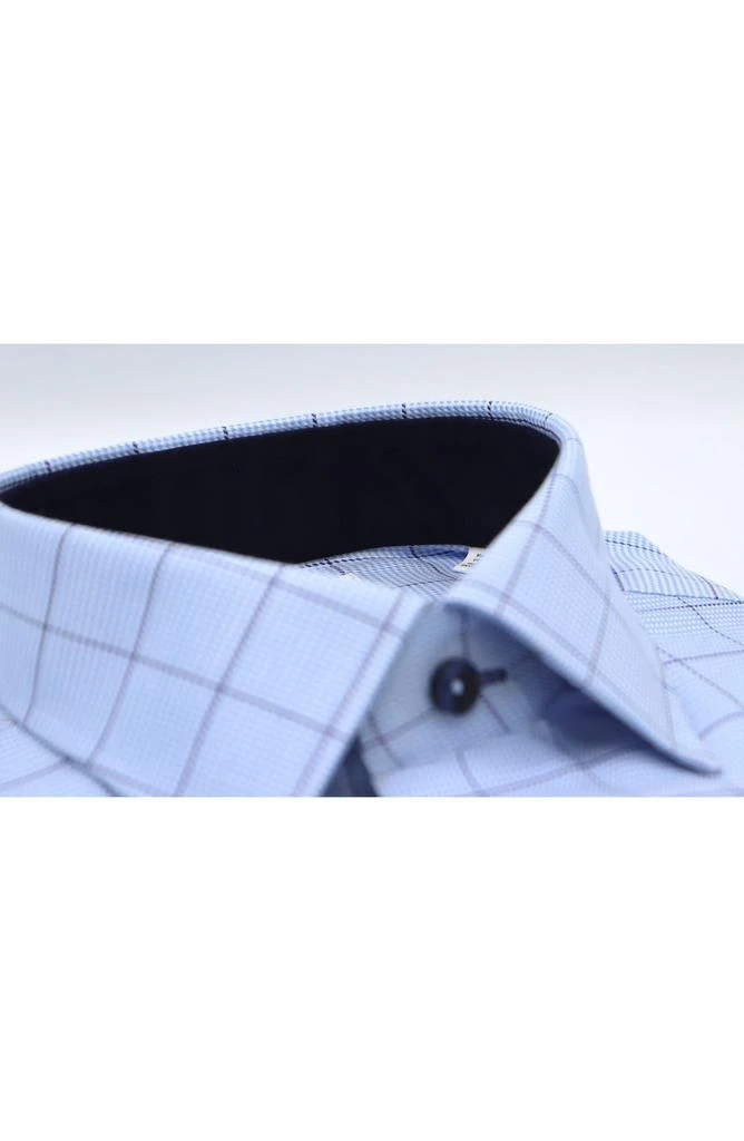 商品Lorenzo Uomo|Oxford Windowpane Trim Fit Dress Shirt,价格¥378,第5张图片详细描述