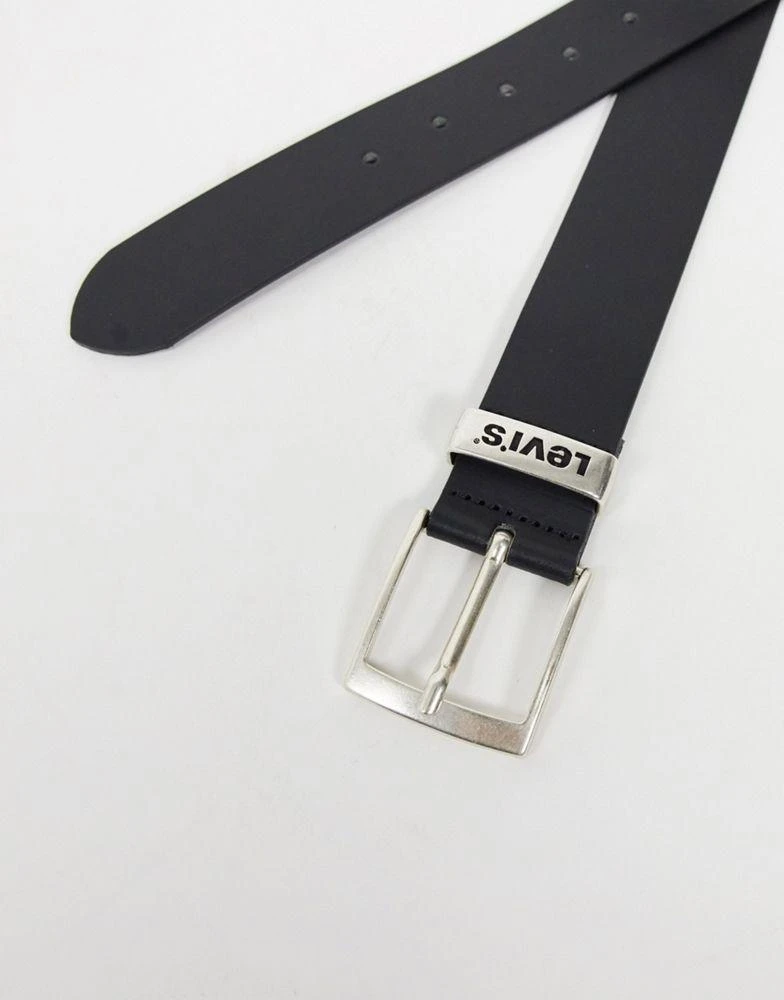 商品Levi's|Levi's new ashland leather belt in black,价格¥308,第2张图片详细描述