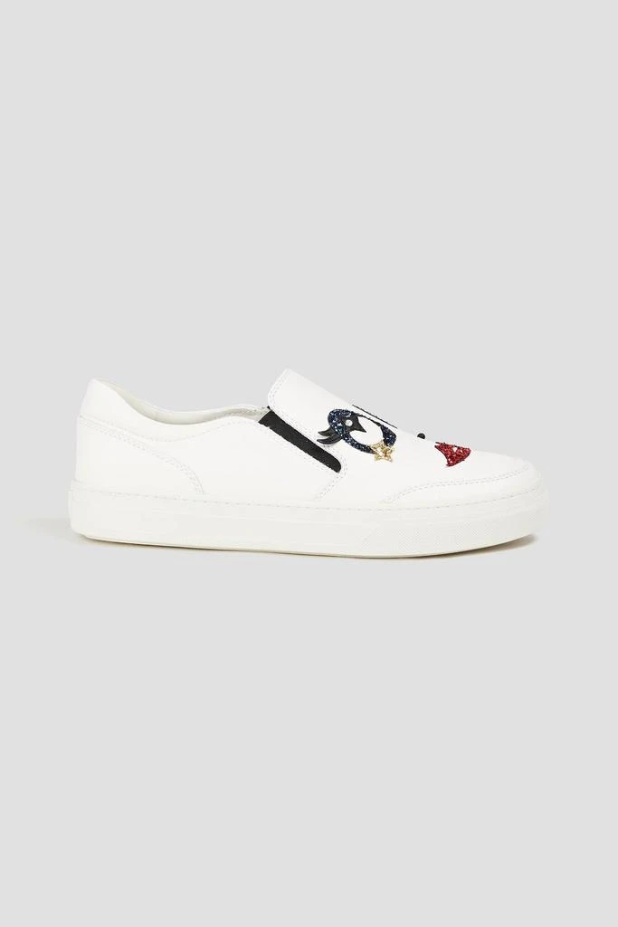 商品Tod's|Embellished leather slip-on sneakers,价格¥2174,第1张图片