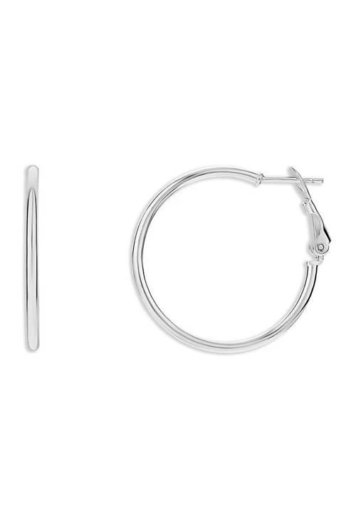 商品Belk Sterling Silver|Sterling Silver Sterling Silver 30 Millimeter Paddle Back Hoop Earrings,价格¥158,第1张图片