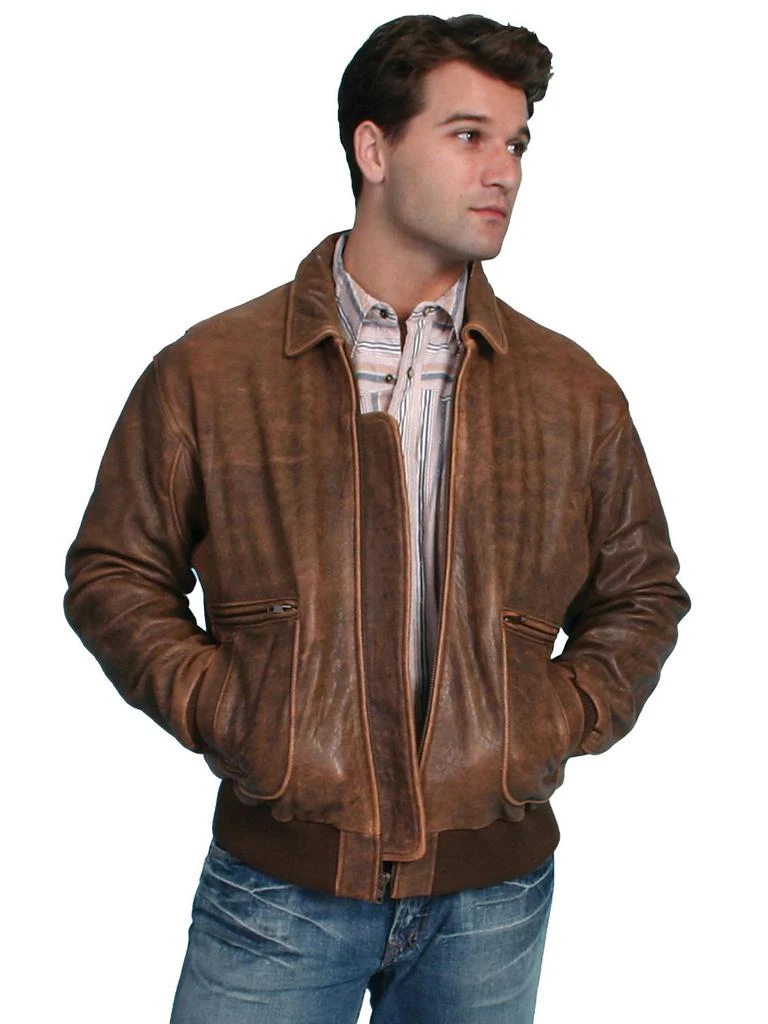 商品Scully Leather|Leather Bomber Jacket,价格¥3914,第1张图片