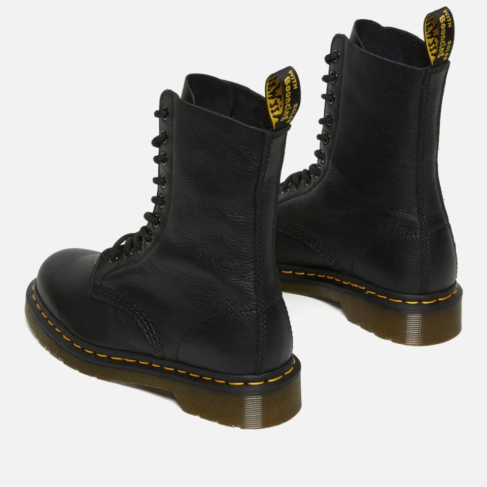 商品Dr. Martens|DR. MARTENS WOMEN'S 1490 VIRGINIA LEATHER 10-EYE BOOTS - BLACK,价格¥1735,第4张图片详细描述