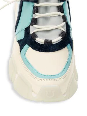 商品Salvatore Ferragamo|Cimbra Mix Media Chunky Sneakers,价格¥3323,第5张图片详细描述