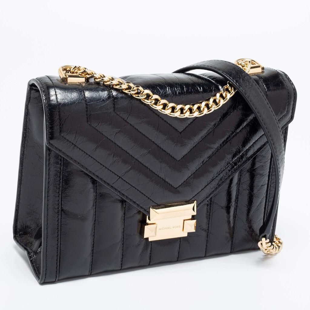 商品[二手商品] Michael Kors|Michael Kors Black Quilted Leather Whitney Shoulder Bag,价格¥2860,第7张图片详细描述