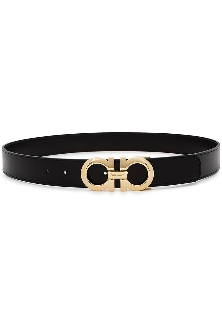 商品Salvatore Ferragamo|Gancini black leather belt,价格¥4566,第1张图片
