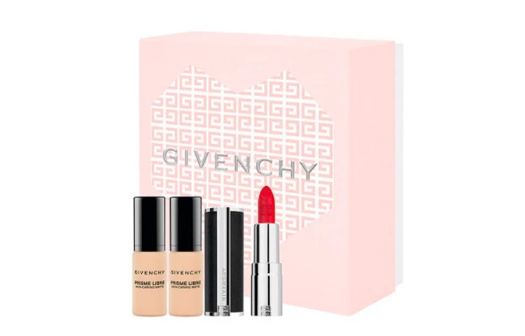 商品[国内直发] Givenchy|GIVENCHY纪梵希 粉底液高定禁忌唇膏小样套装 提亮肤色遮瑕 1.5g+5ml*2,价格¥333,第1张图片