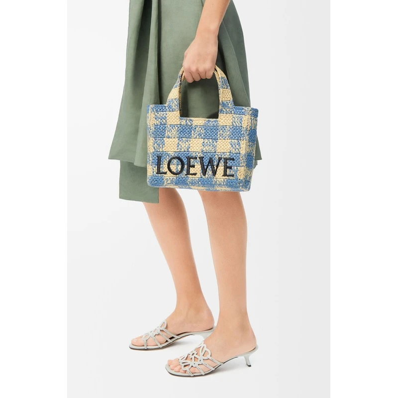 商品Loewe|LOEWE罗意威 Font 小号拉菲草手提包,价格¥10036,第4张图片详细描述