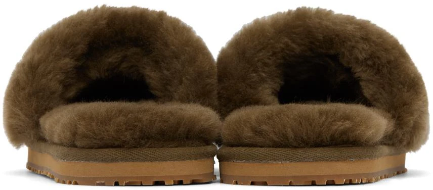 商品Mou|Taupe Fur Slides,价格¥225,第2张图片详细描述
