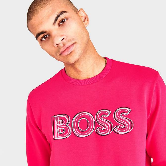 Men's Hugo Boss Layered Logo Crewneck Sweatshirt商品第5张图片规格展示