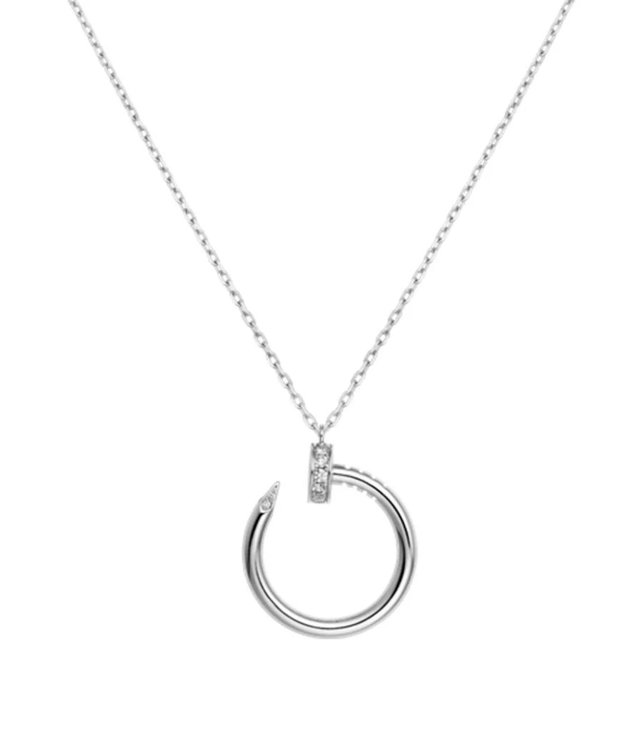 商品Cartier|White Gold and Diamond Juste un Clou Necklace,价格¥38960,第1张图片