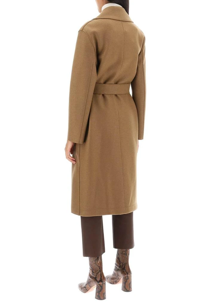 商品Harris Wharf London|Long Robe Coat In Pressed Wool And Polaire,价格¥3954,第4张图片详细描述
