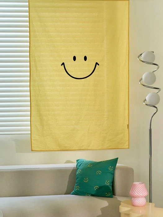商品DECOVIEW|Smiley_Embroidered Curtain,价格¥340,第2张图片详细描述