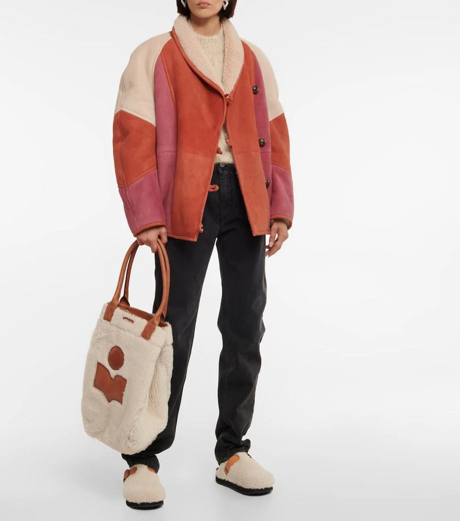 商品Isabel Marant|Yenky shearling and leather tote,价格¥3884,第5张图片详细描述