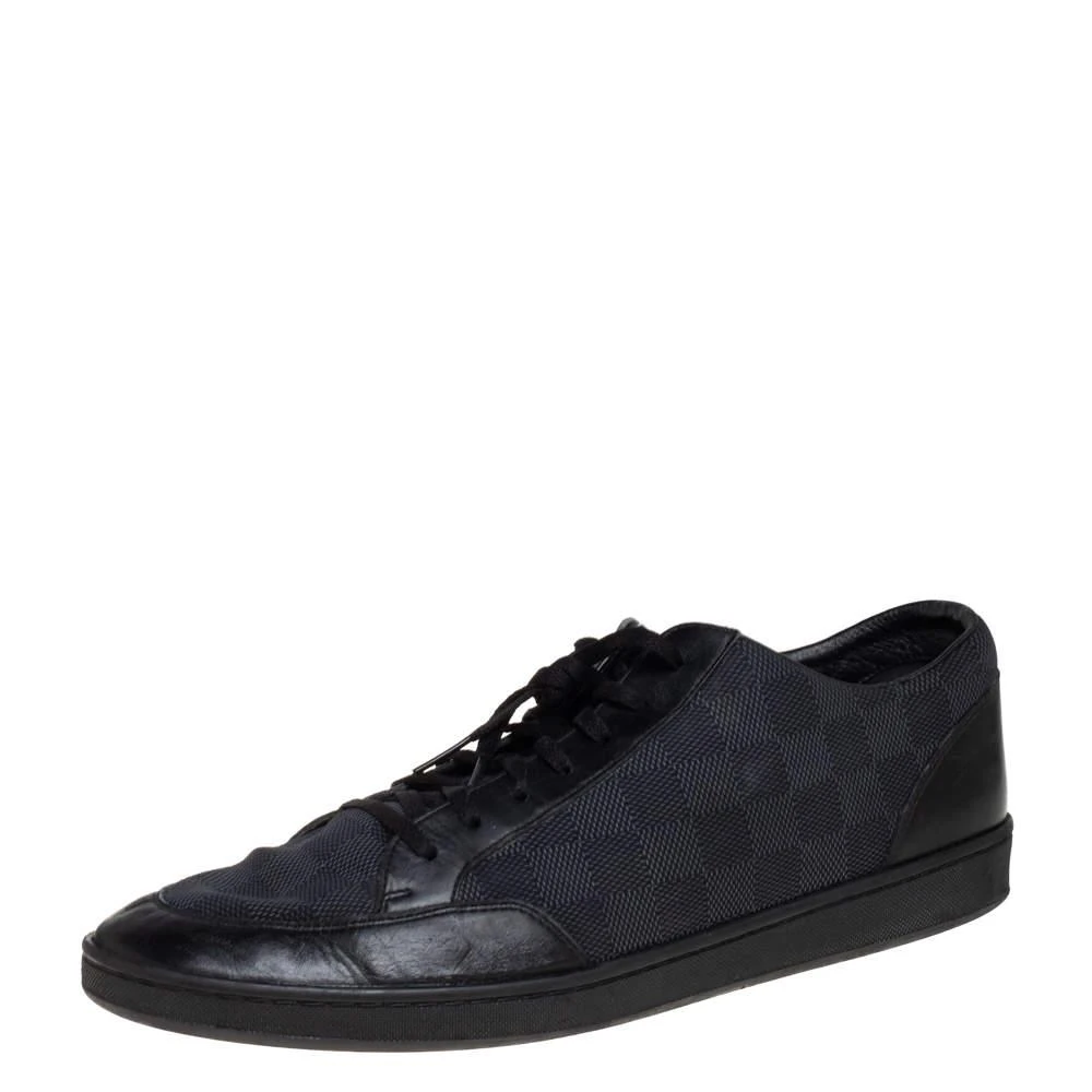 商品[二手商品] Louis Vuitton|Louis Vuitton Damier Graphite Nylon and Leather Offshore Sneakers Size 44,价格¥3697,第1张图片