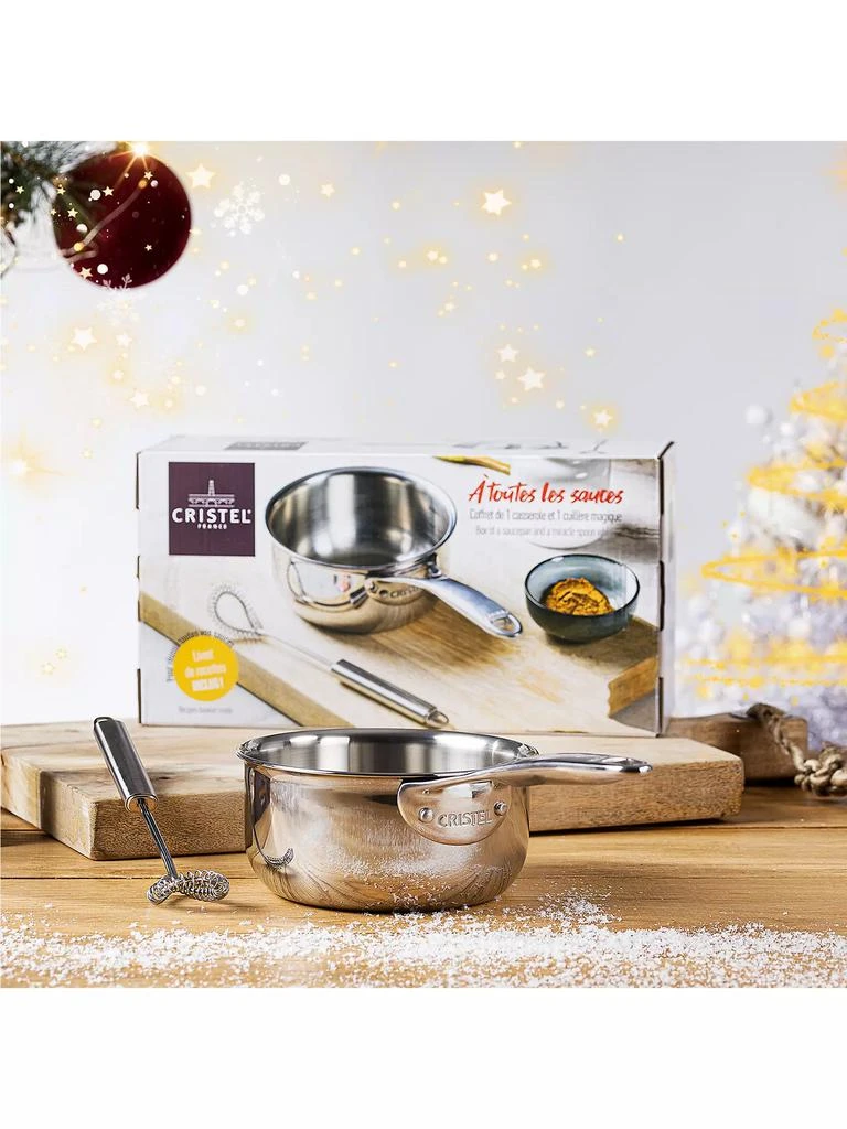 商品Cristel|Castel Pro Mini 0.9 Qt. Fixed-Handle Saucepan,价格¥1039,第3张图片详细描述