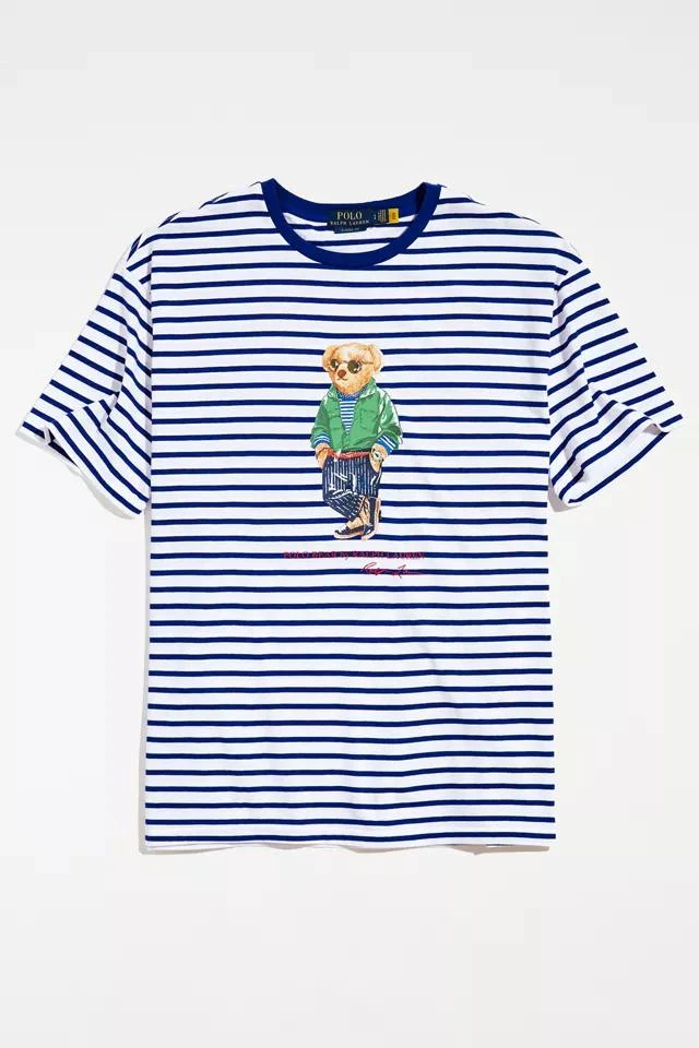 商品Ralph Lauren|Polo Ralph Lauren Bear Stripe Tee,价格¥262,第1张图片