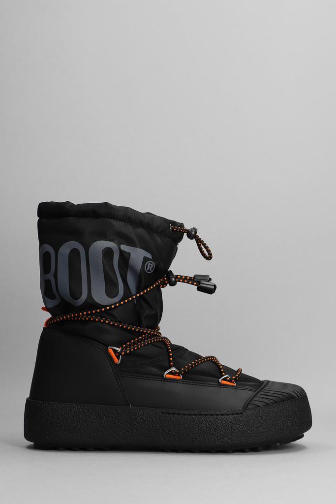 商品Moon Boot|Moon Boot Low Heels Ankle Boots In Black Polyamide,价格¥2047,第1张图片