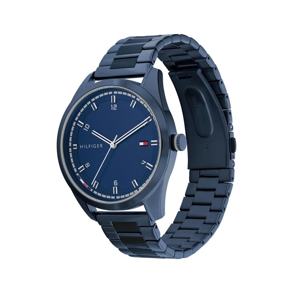 商品Tommy Hilfiger|Men's Blue Stainless Steel Bracelet Watch 43mm,价格¥808,第2张图片详细描述