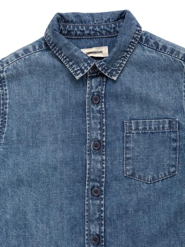 商品Zadig&Voltaire|Printed Cotton Denim Shirt,价格¥577,第3张图片详细描述