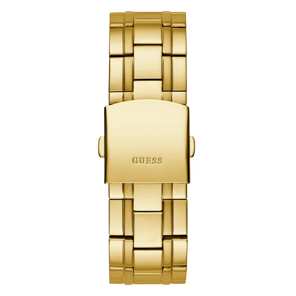 商品GUESS|Men's Gold-tone Stainless Steel Bracelet Watch 44mm,价格¥786,第3张图片详细描述