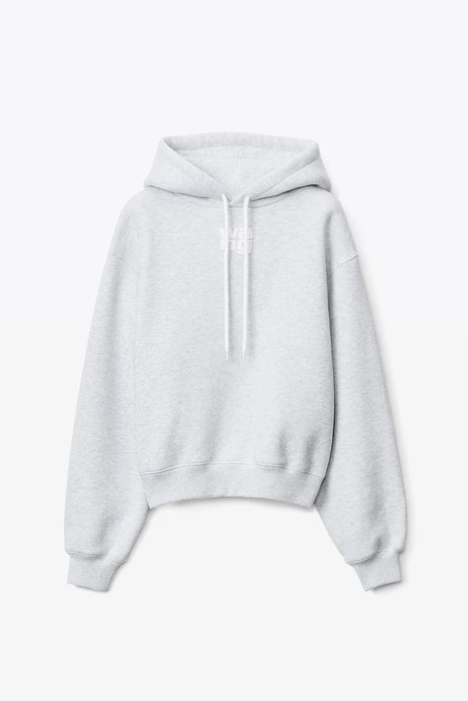 商品Alexander Wang|PUFF LOGO HOODIE IN STRUCTURED TERRY,价格¥2483,第3张图片详细描述