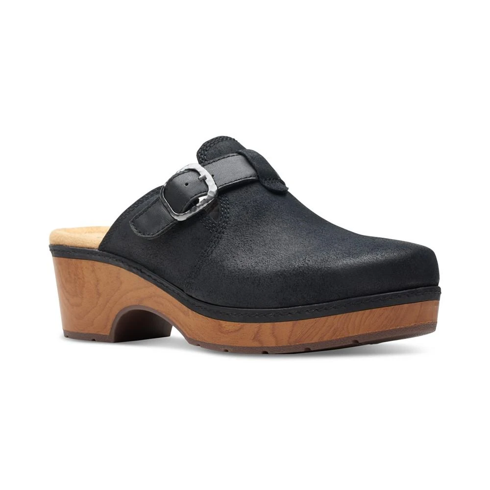 商品Clarks|Women's Paizlee Nora Slip-On Buckled Platform Clogs,价格¥445,第1张图片