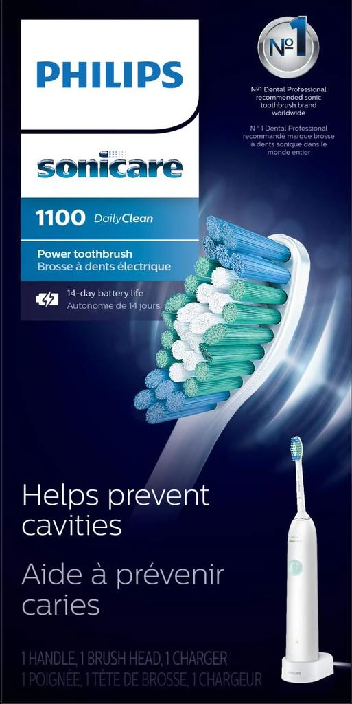 Philips Sonicare DailyClean 1100 Rechargeable Electric Power Toothbrush, White, HX3411/04 商品