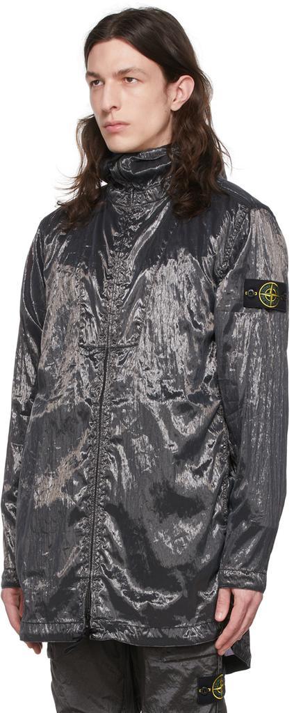 商品Stone Island|Black Nylon Coat,价格¥15031,第6张图片详细描述