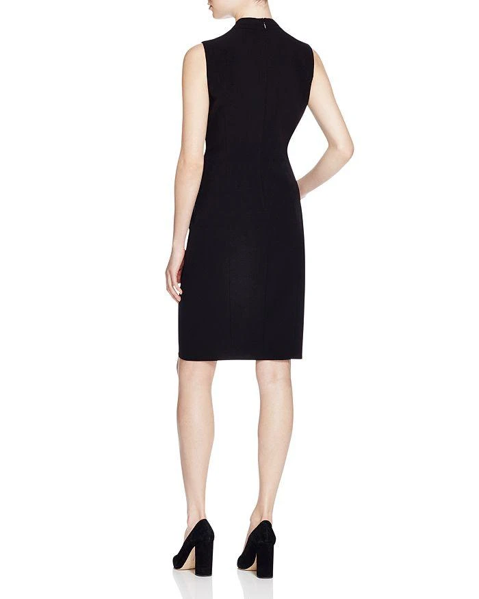 商品Tahari|Tonya Pleated Sleeveless V Neck Sheath Dress - 100% Exclusive,价格¥885,第2张图片详细描述