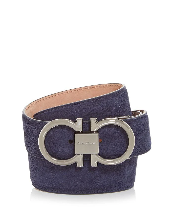 商品Salvatore Ferragamo|Men's Double Gancini Suede Belt,价格¥3947,第1张图片