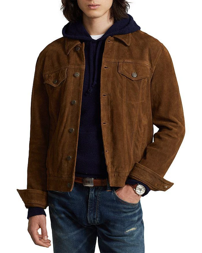 商品Ralph Lauren|Suede Trucker Jacket,价格¥3052,第5张图片详细描述