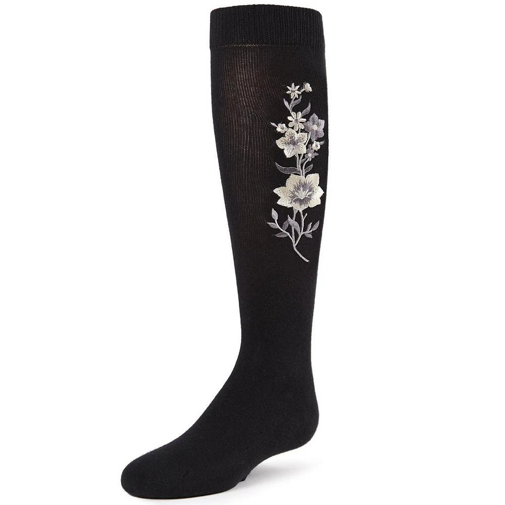 商品Memoi|Girl's High Climbers Combed Cotton Floral Knee Socks,价格¥119,第1张图片