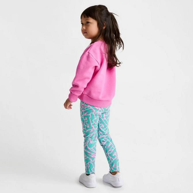 商品NIKE|Girls' Toddler Nike Join The Club Crewneck Sweatshirt and Leggings Set,价格¥187,第2张图片详细描述