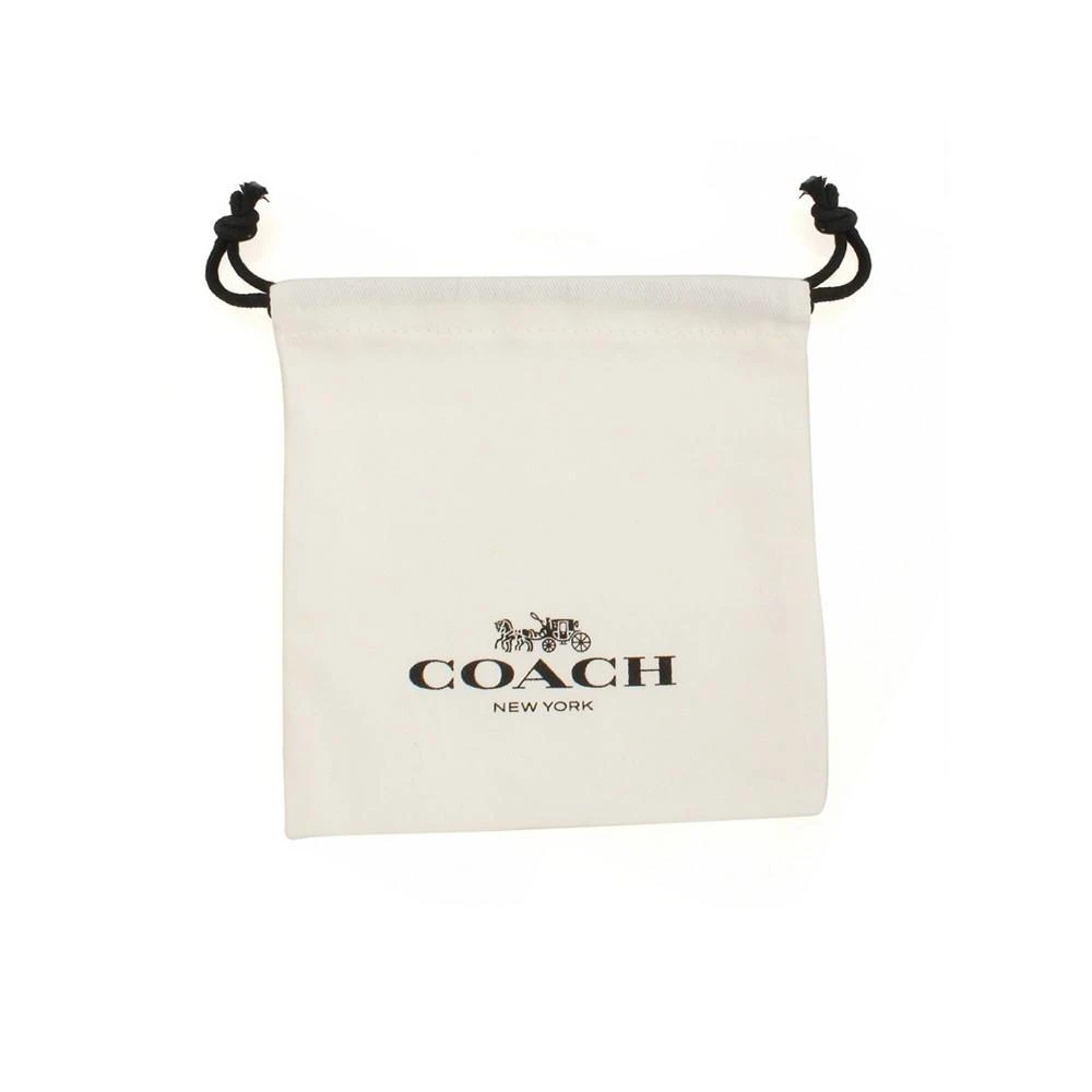 商品Coach|Women's Signature C Wooden Heart Drop Earrings,价格¥447,第3张图片详细描述