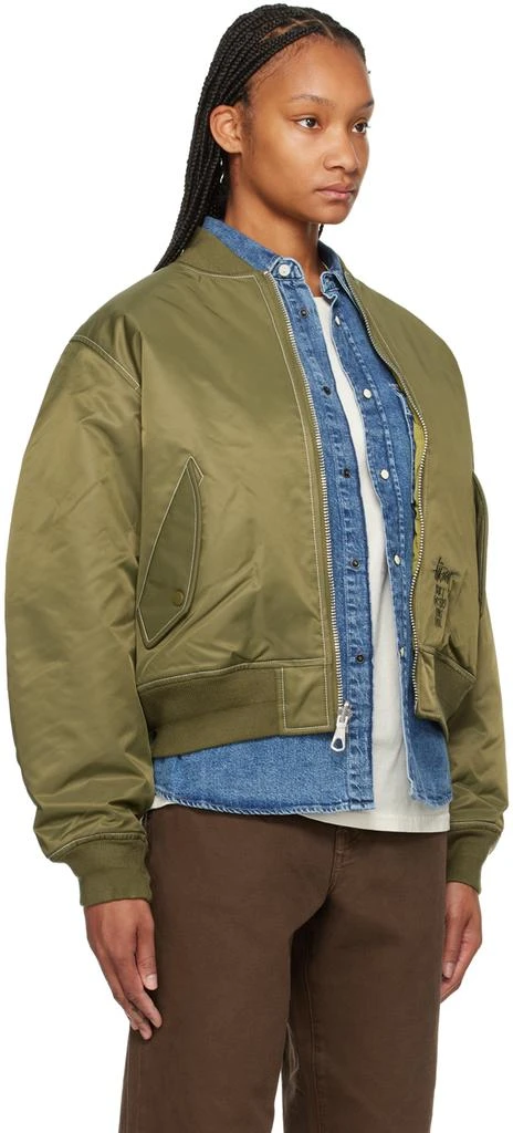 商品STUSSY|Khaki Built Reversible Bomber Jacket,价格¥2028,第2张图片详细描述