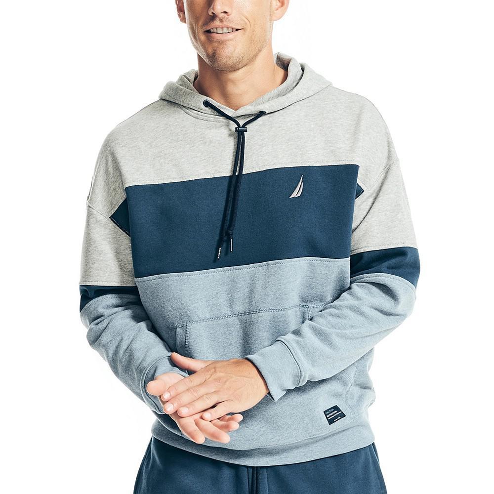 商品Nautica|Men's Sustainably Crafted Super Soft Colorblock Hoodie,价格¥598,第1张图片