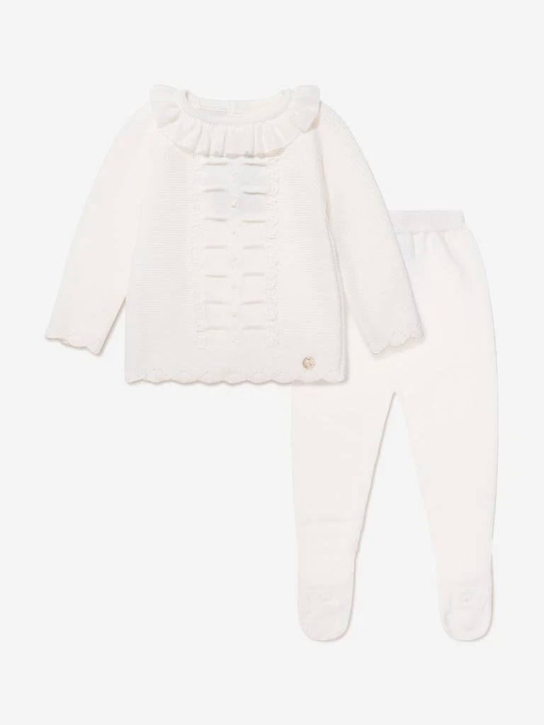 商品Paz Rodriguez|Paz Rodriguez Baby Outfit Set in Ivory,价格¥459,第1张图片