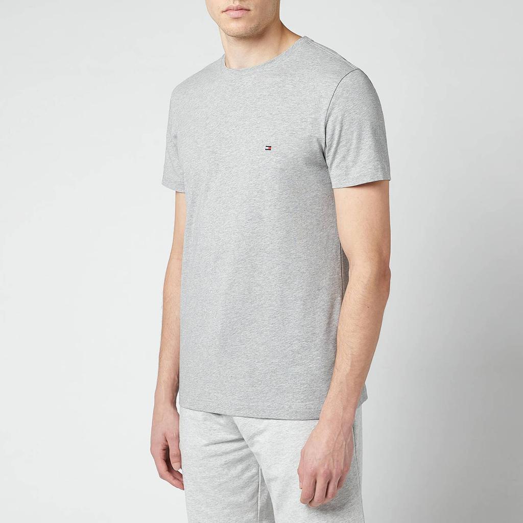 商品Tommy Hilfiger|Tommy Hilfiger Men's Stretch Slim Crewneck T-Shirt - Cloud Heather,价格¥239,第1张图片