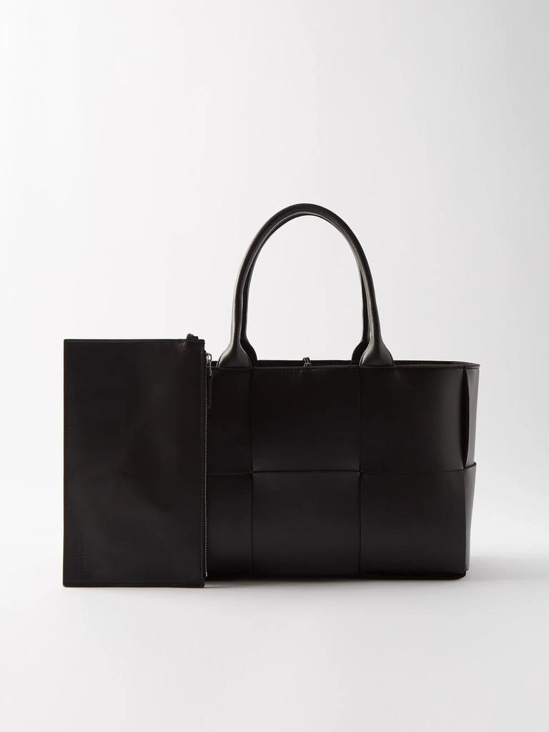 Arco small Intrecciato-leather tote bag 商品