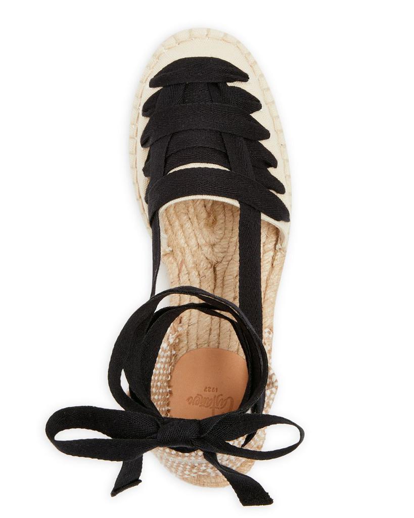 Women's Jean Ankle Tie Espadrille Sandals商品第3张图片规格展示